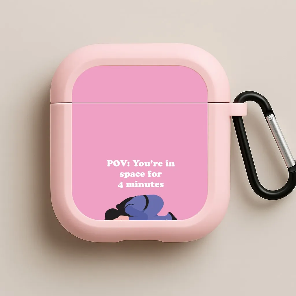 colorful airpods cover vivid soft pastel silicone shell POV: You're In Space For 4 Minutes AirPods Case