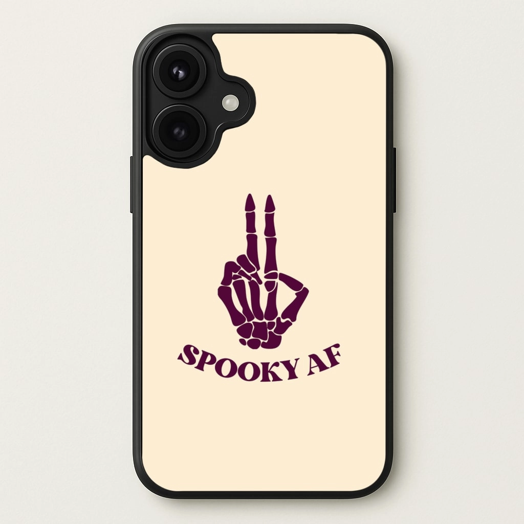 Spooky AF Phone Case Smooth Form Trendy Design