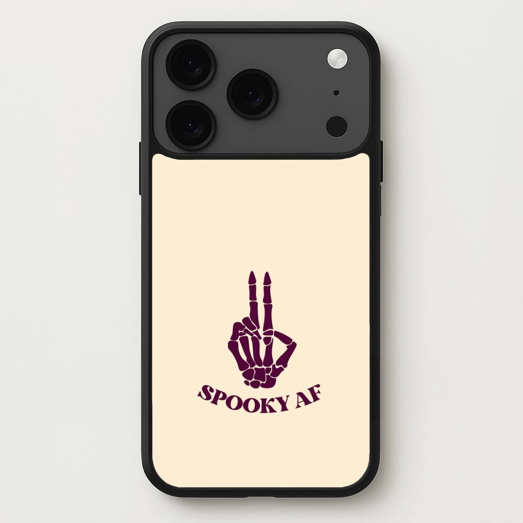 Modern Accent Matte Design Texture Spooky AF Phone Case