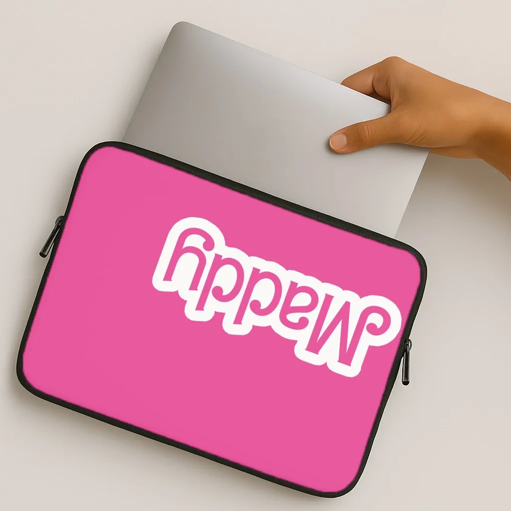 Durable Form Classic Frame Personalised Doll Laptop Sleeve