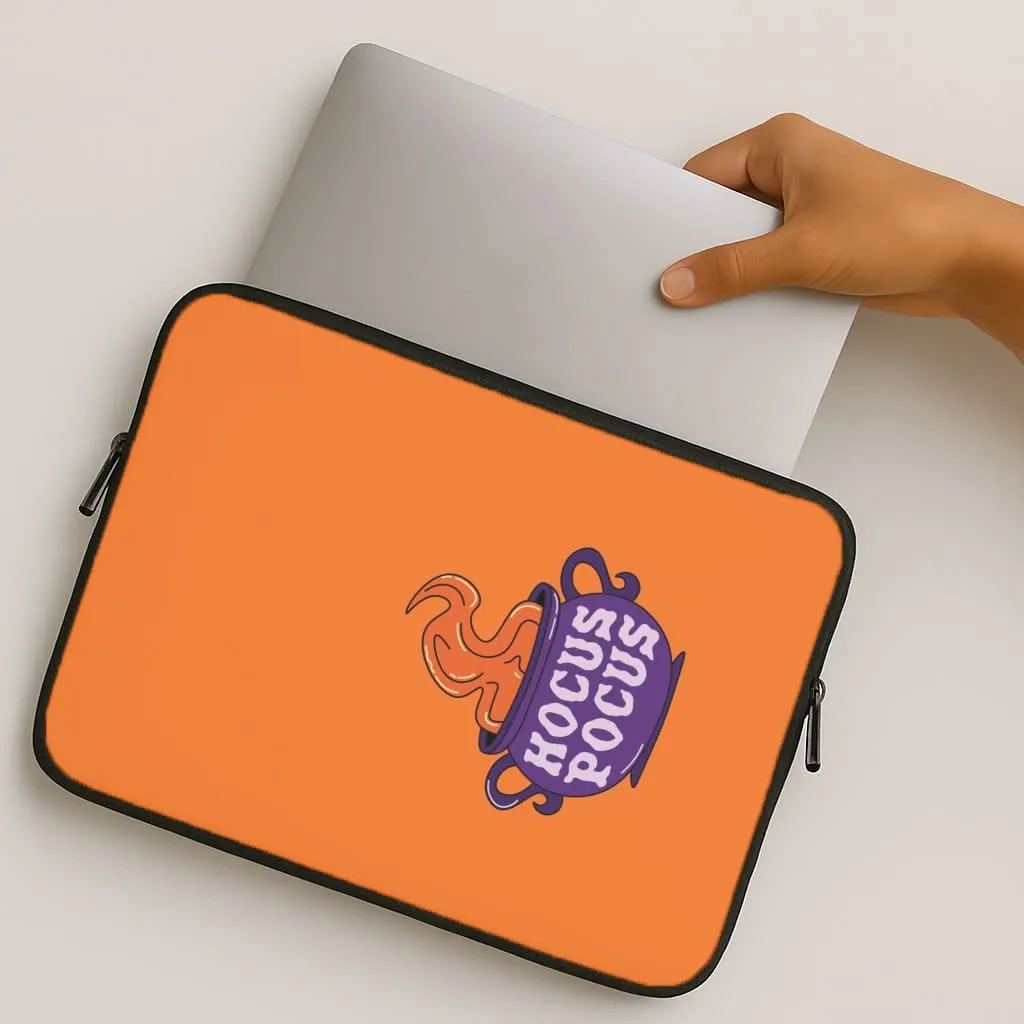 Durable Edge Finish Hocus Pocus Cauldron Laptop Sleeve