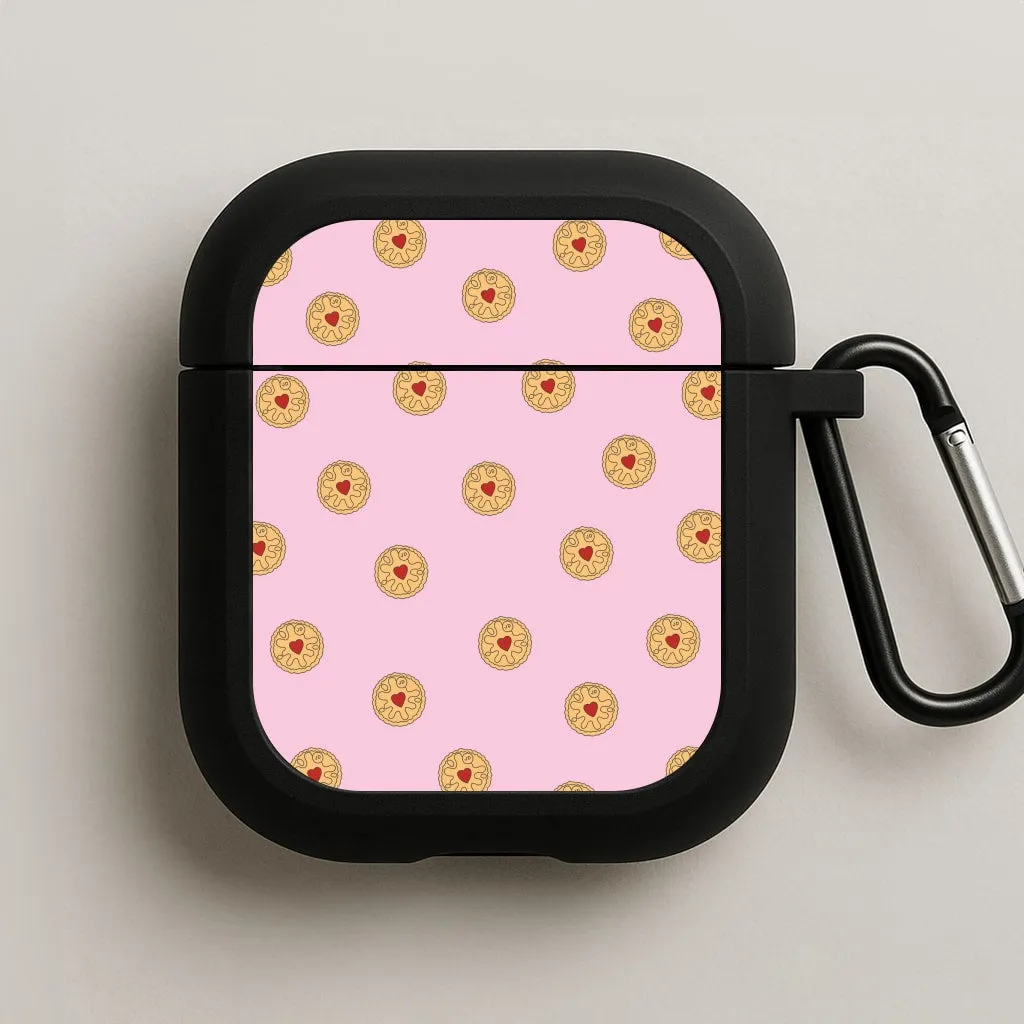 Jammy Doggers - Biscuits Patterns AirPods Case daily commute protective shell