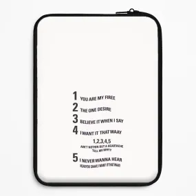 Trendy Look Anti Slip I Want It That Way - B99 Laptop Sleeve