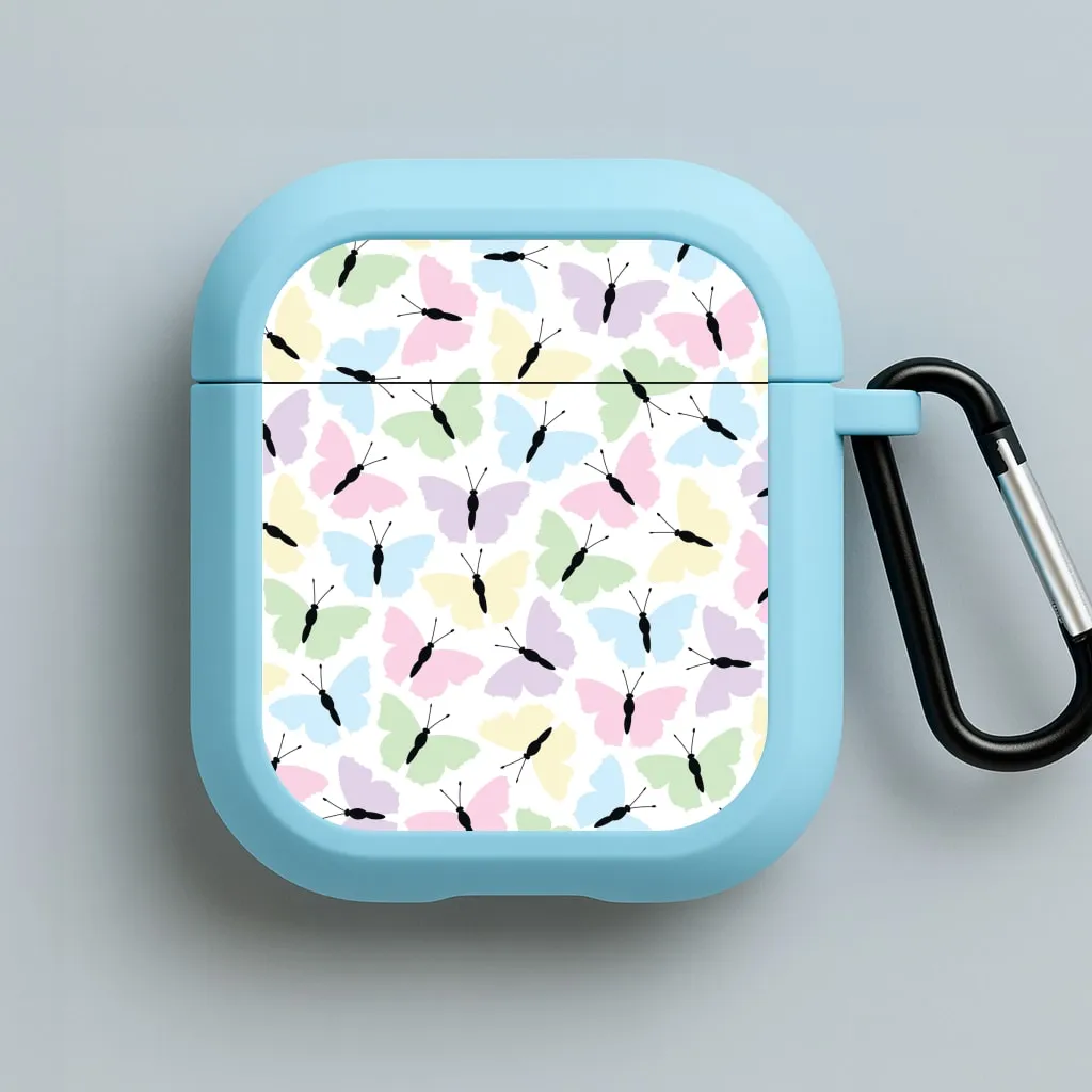 Trendy Compact Storage for college students Multi Coloured Butterfly - Butterfly Patterns AirPods Case