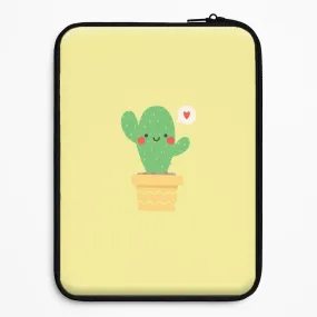 Matte Surface Matte Design Texture Cute Cactus Laptop Sleeve