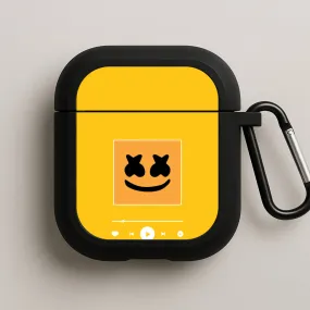 Helmet DJ Album Cover AirPods Case Trendy Daily Organizer soft gradient ergonomic lightweight airpods shell