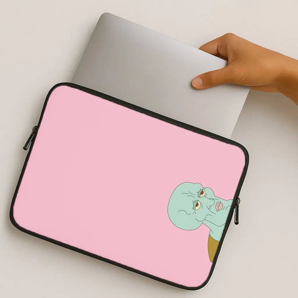 Muscly Squidward Laptop Sleeve Modern Look Raised Bezels