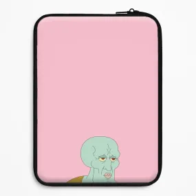 Compact Edge Student Friendly Muscly Squidward Laptop Sleeve