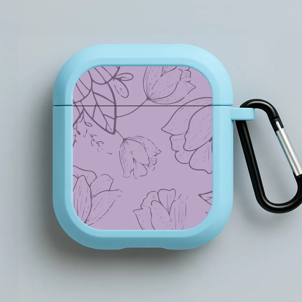 vivid ergonomic commuter airpods case Tulips - Foliage AirPods Case