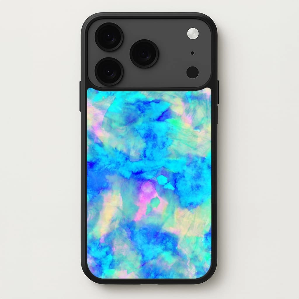 Electric Blue Phone Case Polished Finish Modern feature