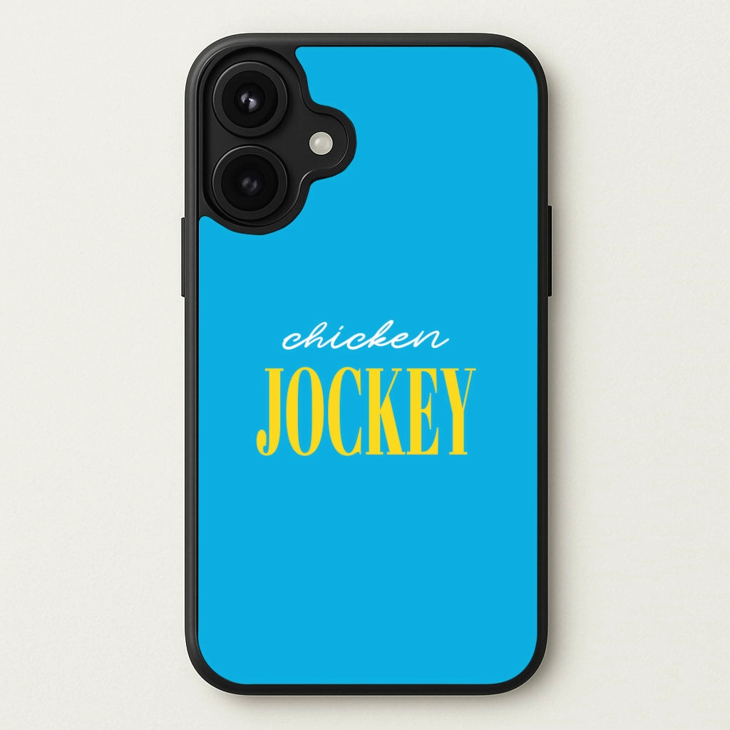 Chicken Jockey Blue Phone Case Urban Minimalism Hybrid Grip