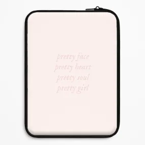 Modern Minimalism Soft Grip Finish Pretty Girl - Clean Girl Aesthetic Laptop Sleeve