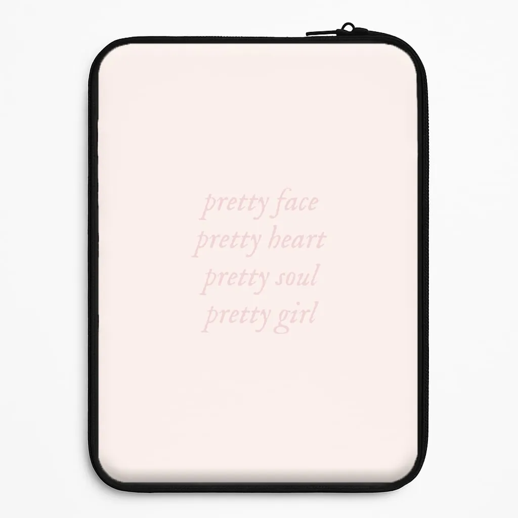 Modern Minimalism Soft Grip Finish Pretty Girl - Clean Girl Aesthetic Laptop Sleeve