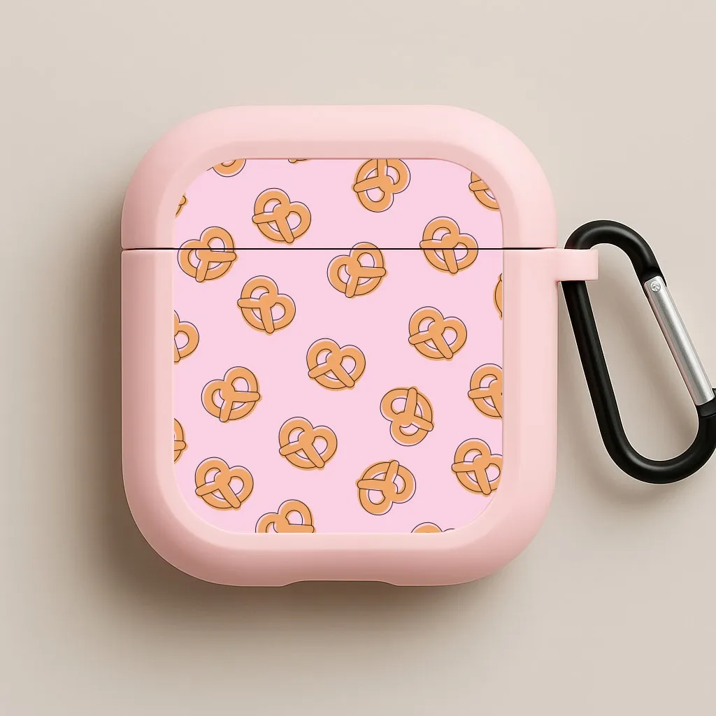 Pretzels - Fast Food Patterns AirPods Case Vivid Smooth Design