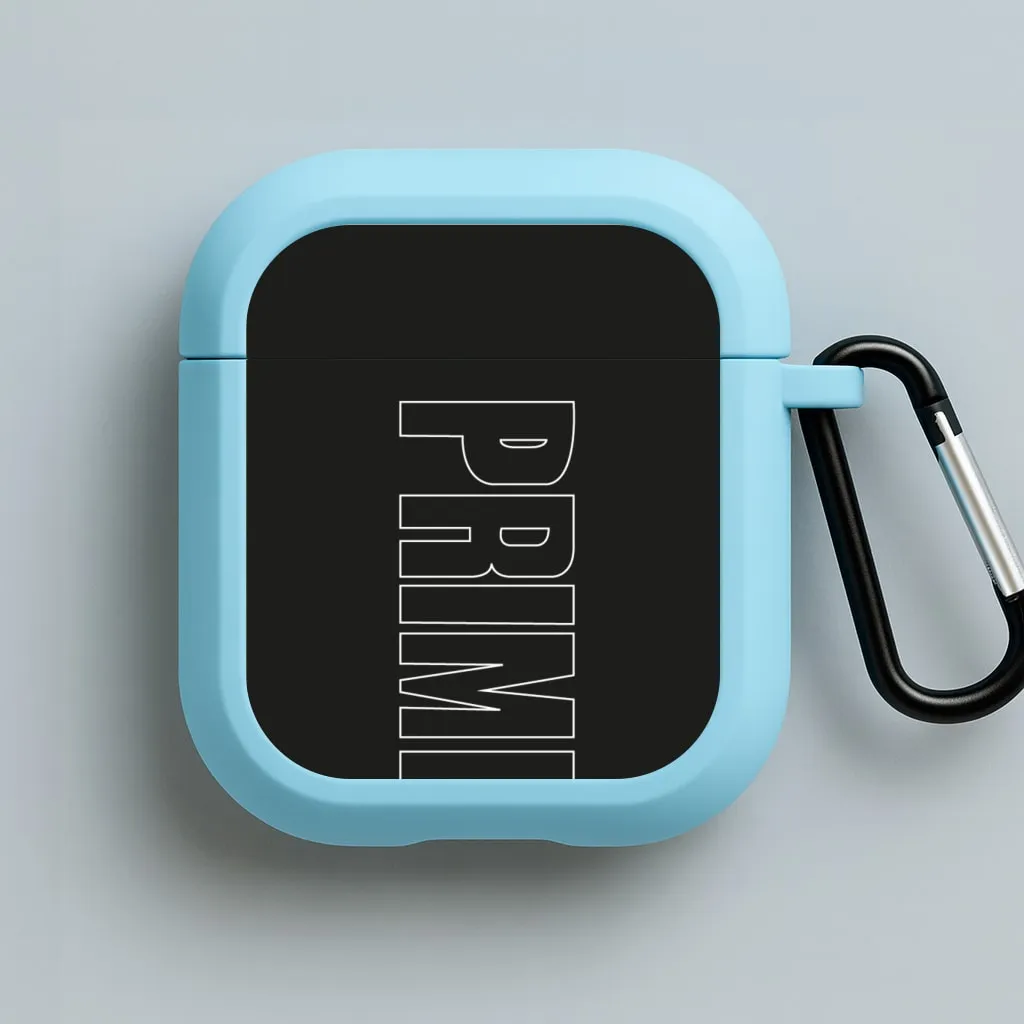 Prime - Black AirPods Case durable sporty leather airpods case
