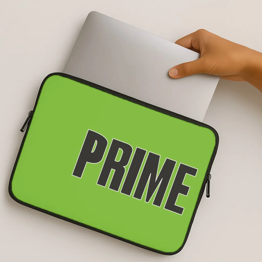 Matte Texture Surface Prime - Green Laptop Sleeve