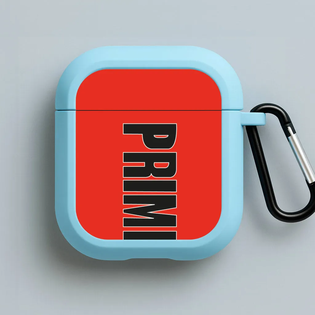 custom printed earbuds case colorful fashion airpods protector Prime - Red AirPods Case