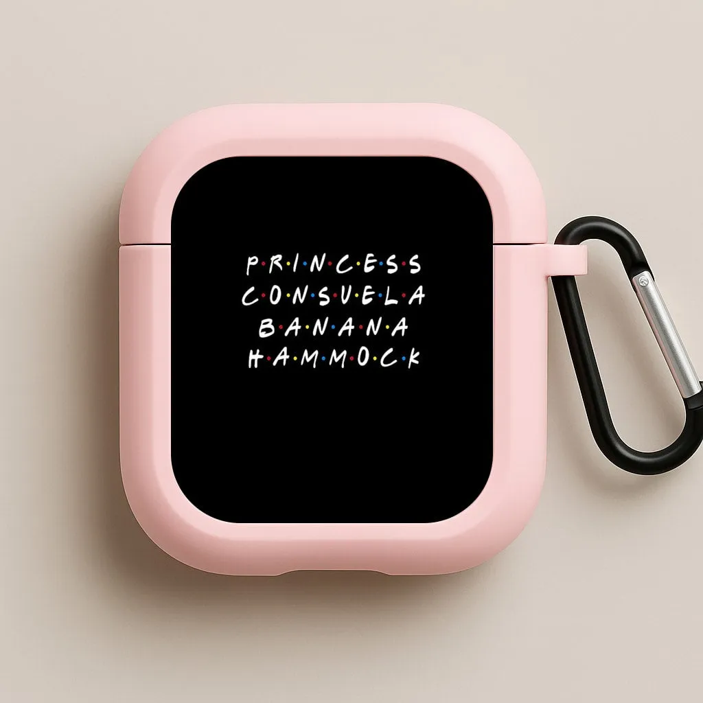 Princess Consuela Banana Hammock AirPods Case portable pastel leather travel protector
