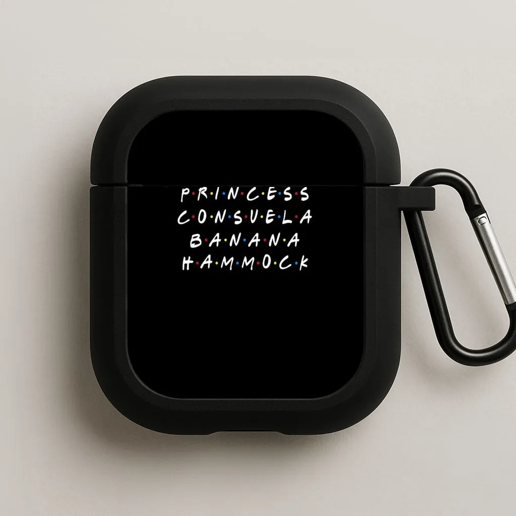 Trendy Compact Case Soft touch finish Princess Consuela Banana Hammock AirPods Case