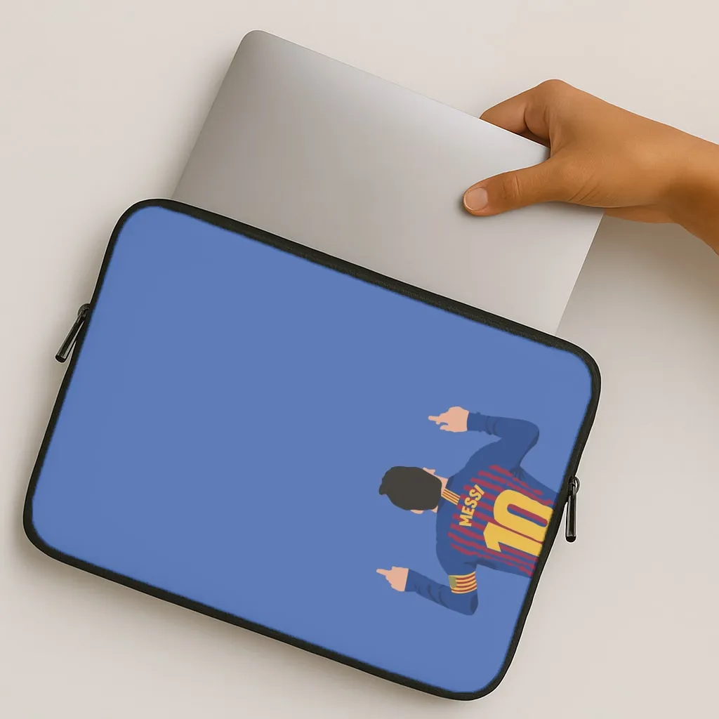 Messi - Football Laptop Sleeve Flexible Surface Texture