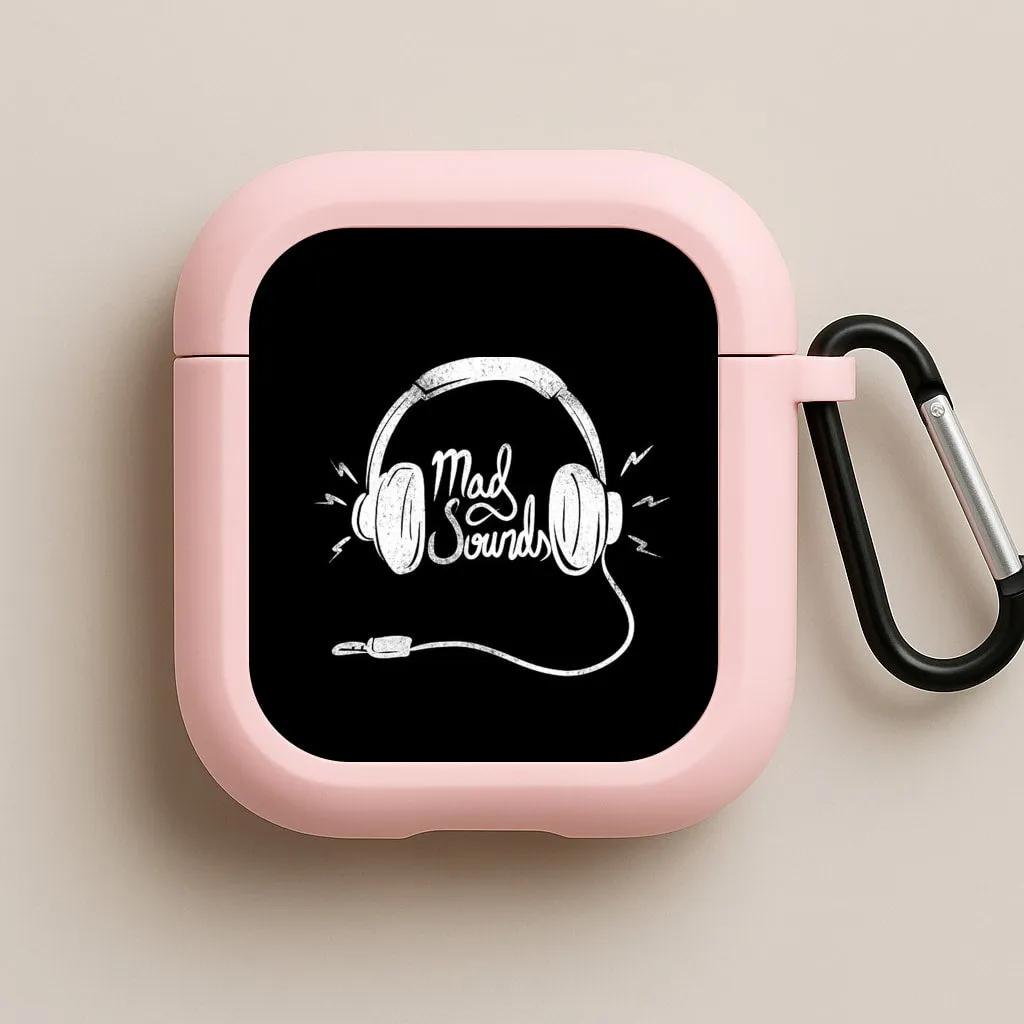 Minimal Compact Organizer Vivid Pattern Cover Mad Sounds AirPods Case