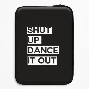 Shut Up Dance It Out - Grey's Laptop Sleeve Marble Pattern Travel Friendly