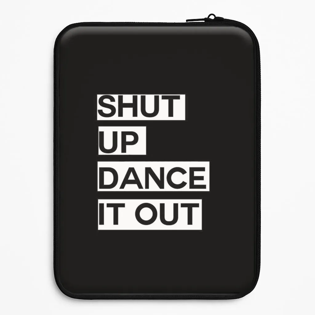 Shut Up Dance It Out - Grey's Laptop Sleeve Marble Pattern Travel Friendly