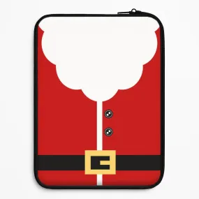 Santa Clause Outfit Laptop Sleeve Protective Build Texture Minimal Comfort
