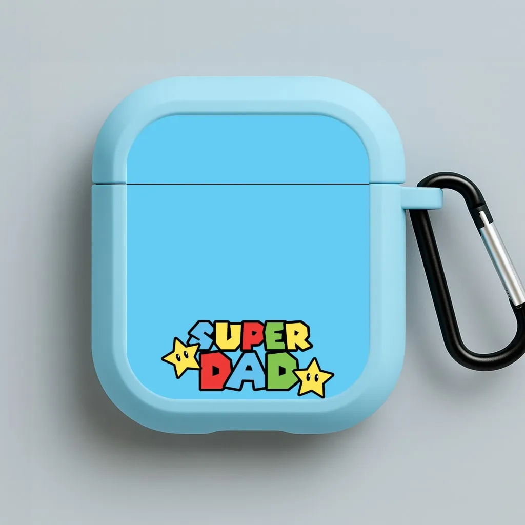 Super Dad  AirPods Case Trendy Tech Organizer