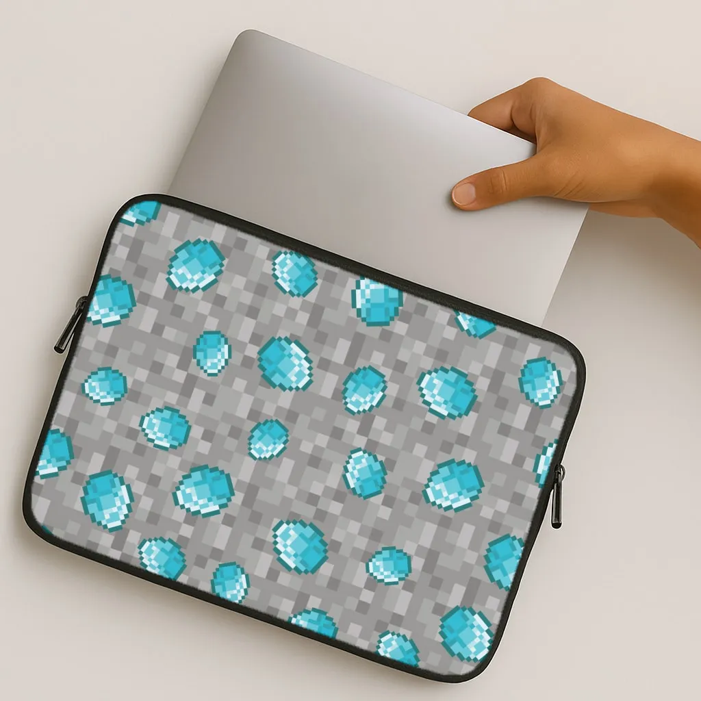 Diamond Pattern Laptop Sleeve Flexible Pattern Texture Handcrafted Design