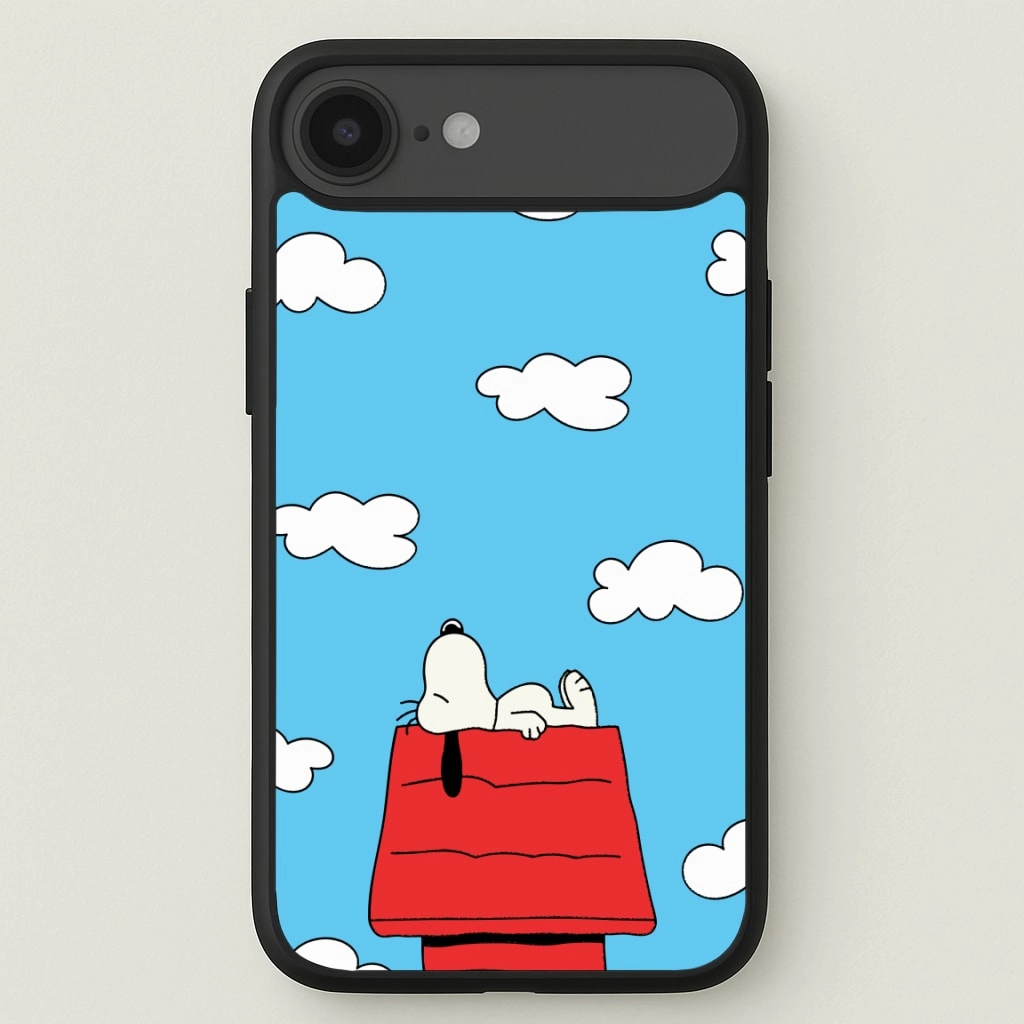 Color Layer Cartoon Beagle Sleeping Phone Case