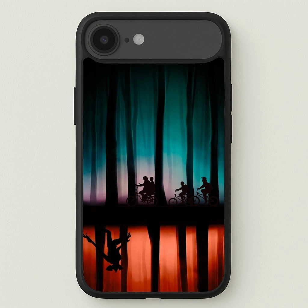 Protective Pattern Texture Rugged Finish Stranger Upside Down Phone Case