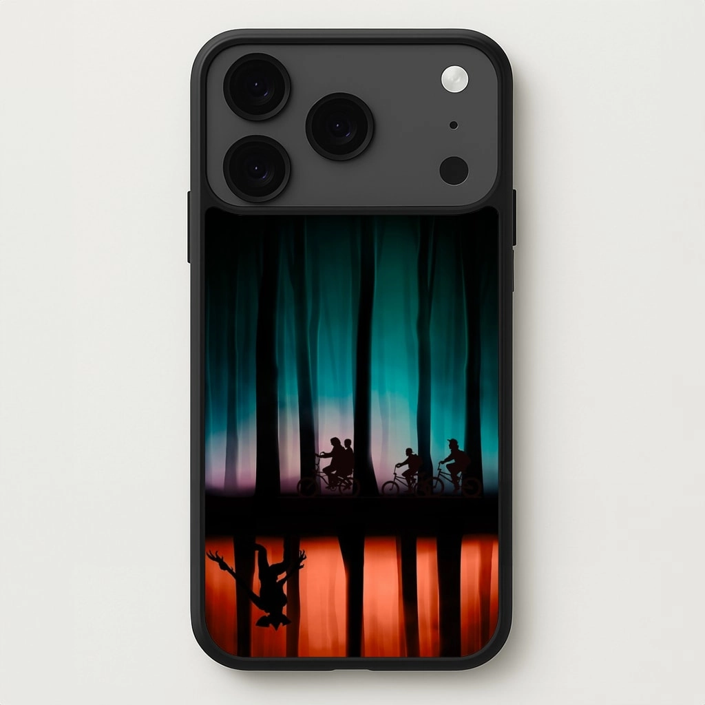 Minimal Build Texture Matte Design Texture Stranger Upside Down Phone Case