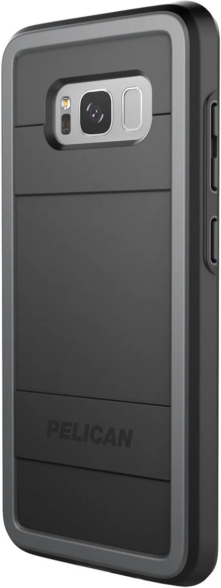 Protector Case for Samsung Galaxy S8  (PLUS SIZE) - Black/Gray Sleek Feel Fashion Edge