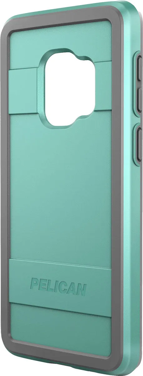 Protector Case for Samsung Galaxy S9 - Aqua Gray Comfort Layer Texture