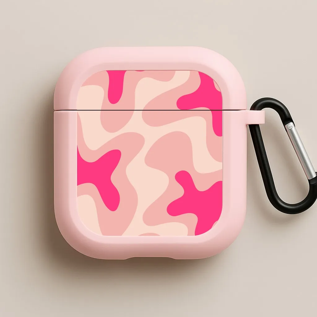 Psychedelic Pattern I AirPods Case soft ergonomic neon travel protector