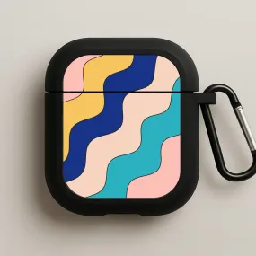 Minimal Rubber Organizer Psychedelic Pattern II AirPods Case
