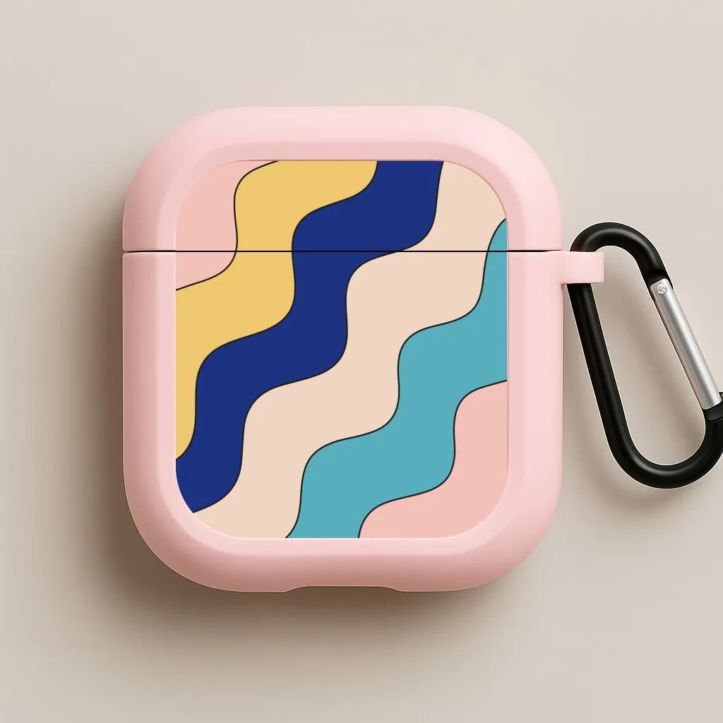 Psychedelic Pattern II AirPods Case Lightweight Charging Holder Durable Texture Protector