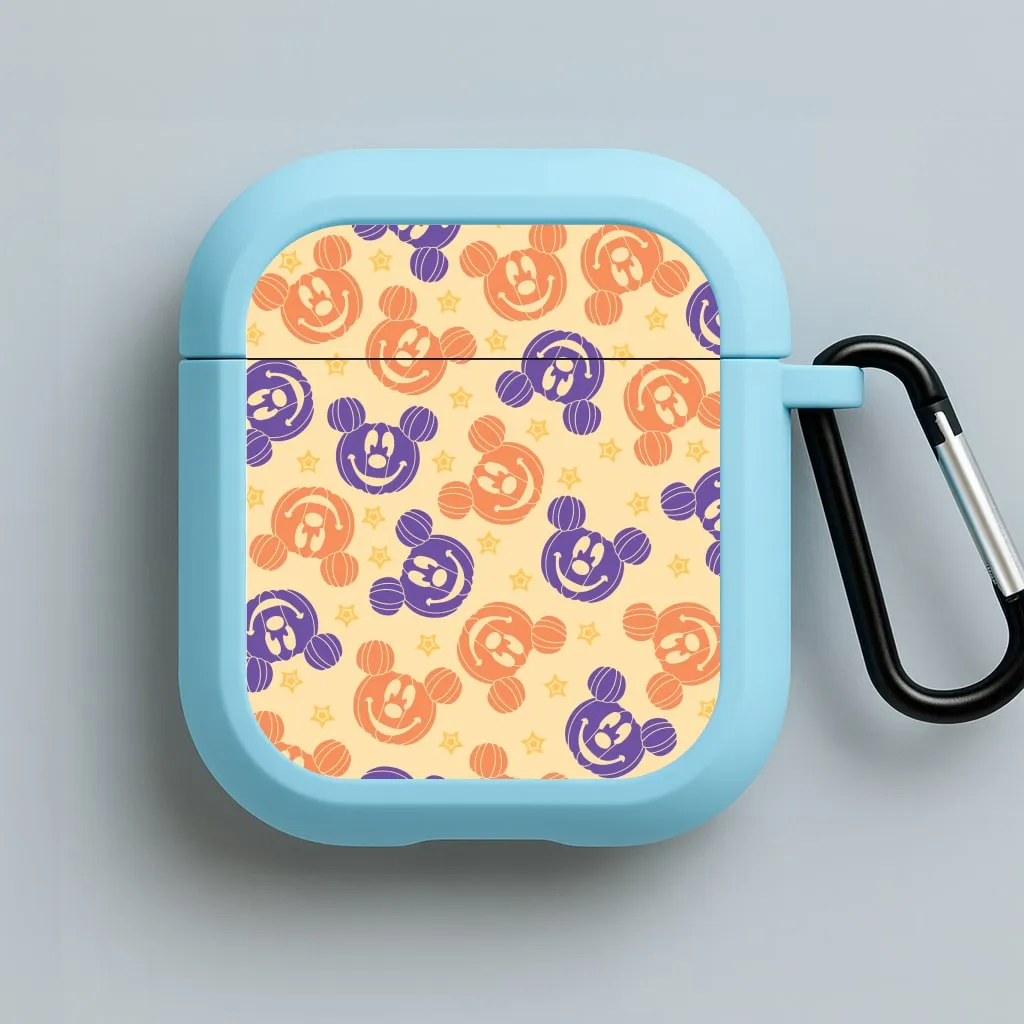 Pumkin Mouse And Stars Pattern AirPods Case luxury carbon airpods protector vivid pastel portable leather protector