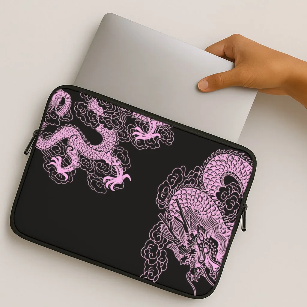 Luxury Build Durable Build Quality Purple Dragon Laptop Sleeve