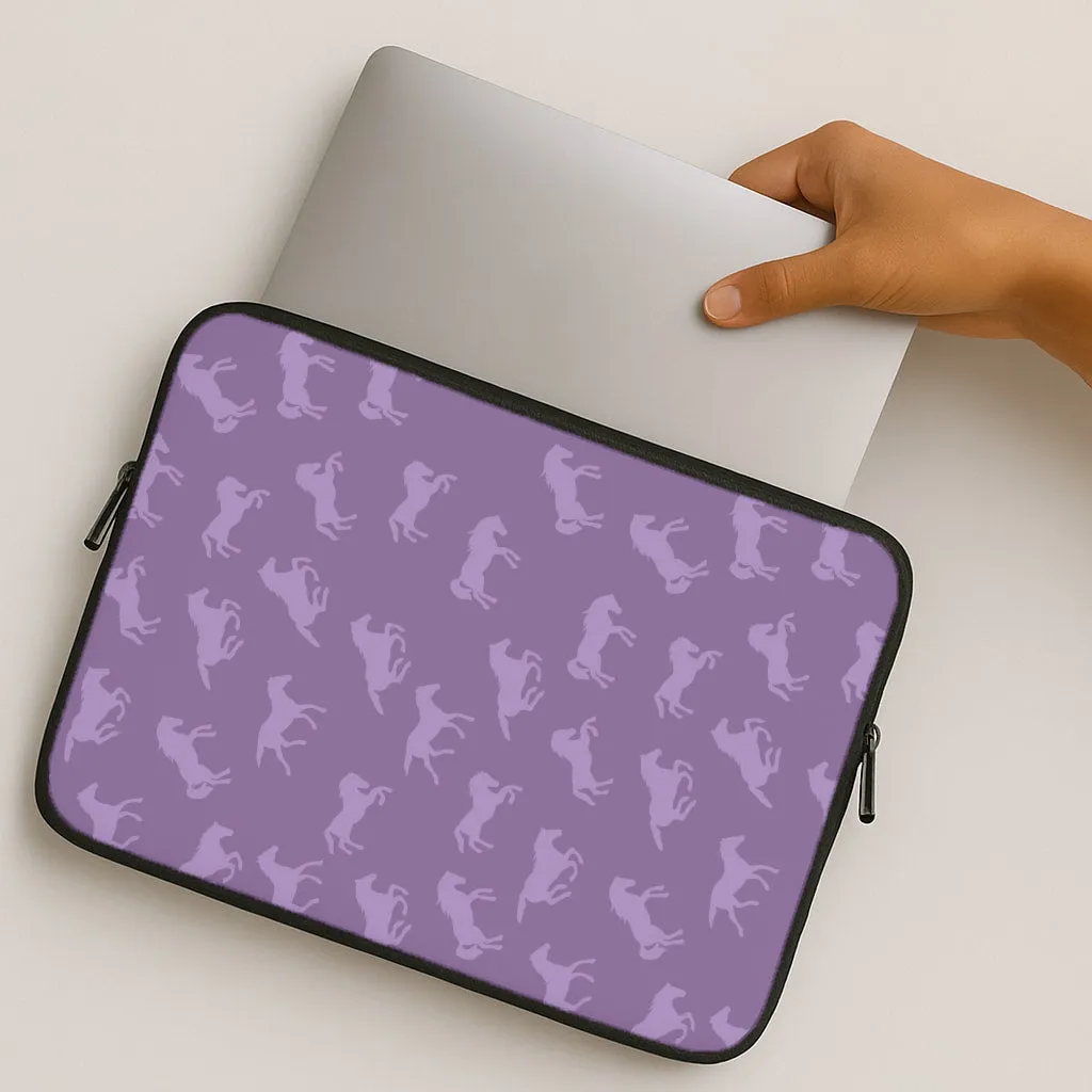 Dust proof Purple Horse Pattern - Horses Laptop Sleeve