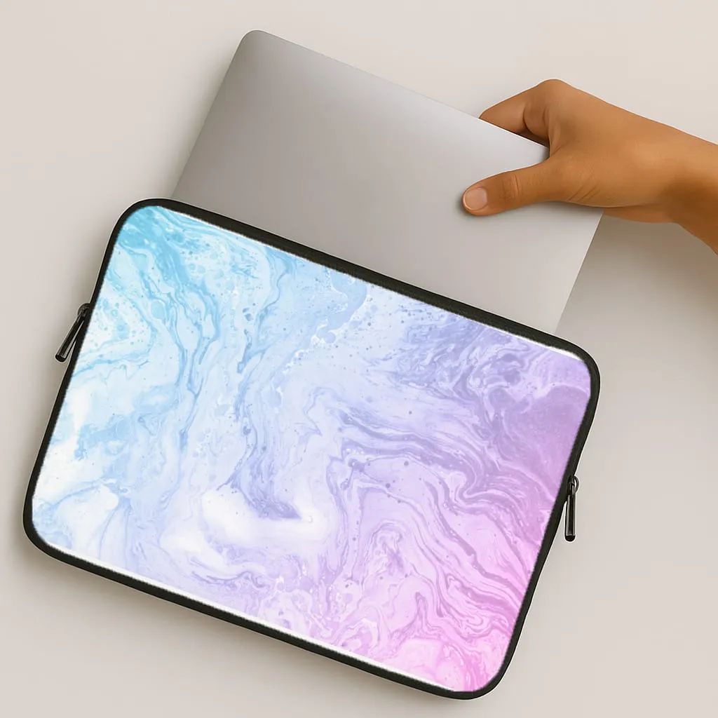 Polished Detail Purple Marble Laptop Sleeve