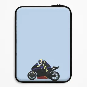 Modern Texture Look Purple Motorbike - Motorbike Laptop Sleeve