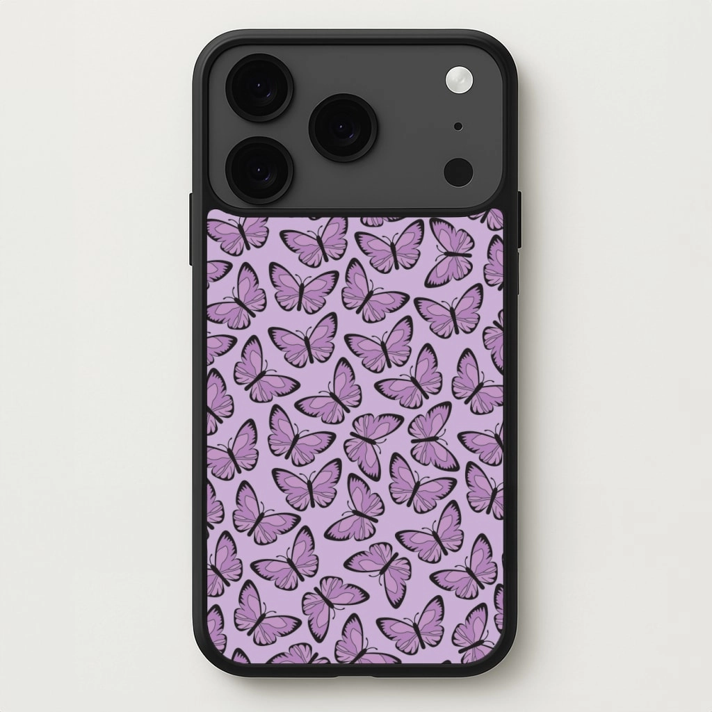 Purple Butterfly - Butterfly Patterns Phone Case Smooth Touch Smooth Finish Touch