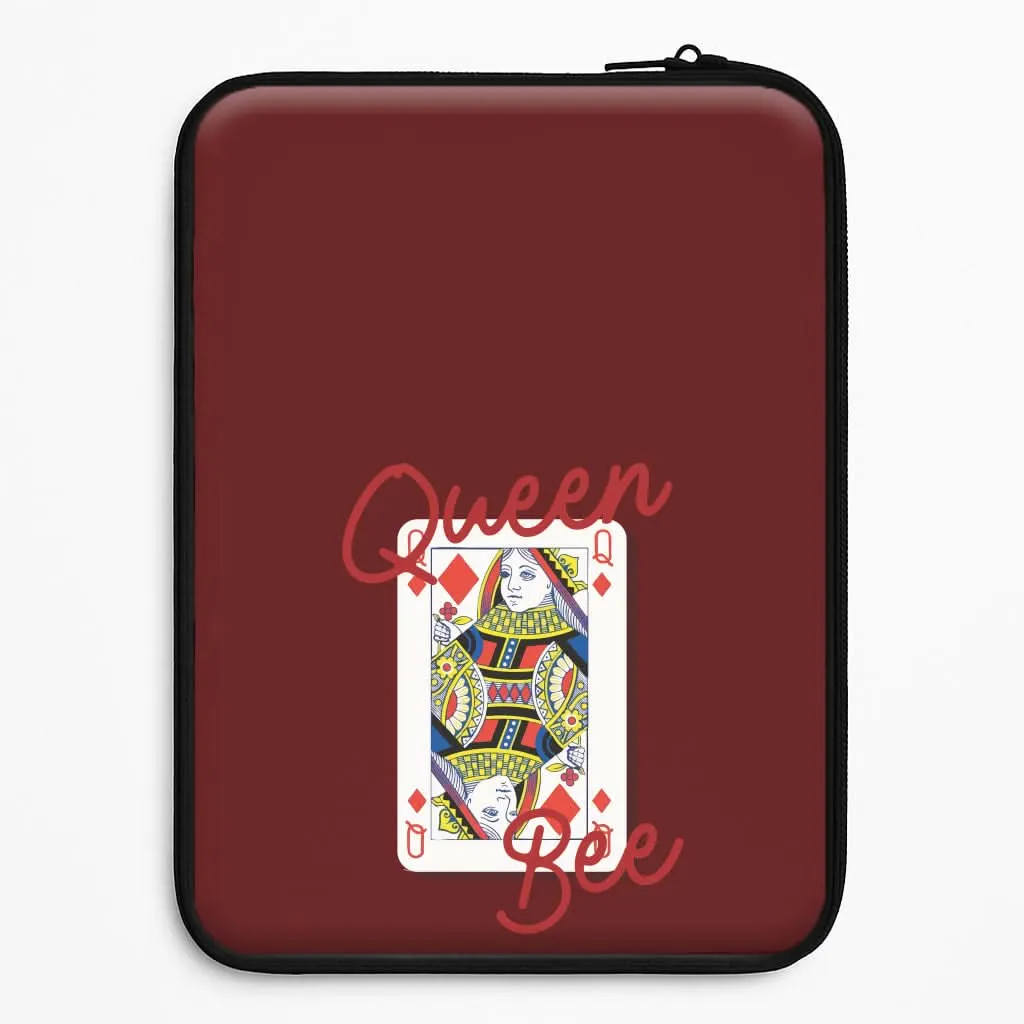 Queen Bee Playing Card Laptop Sleeve Vivid Texture