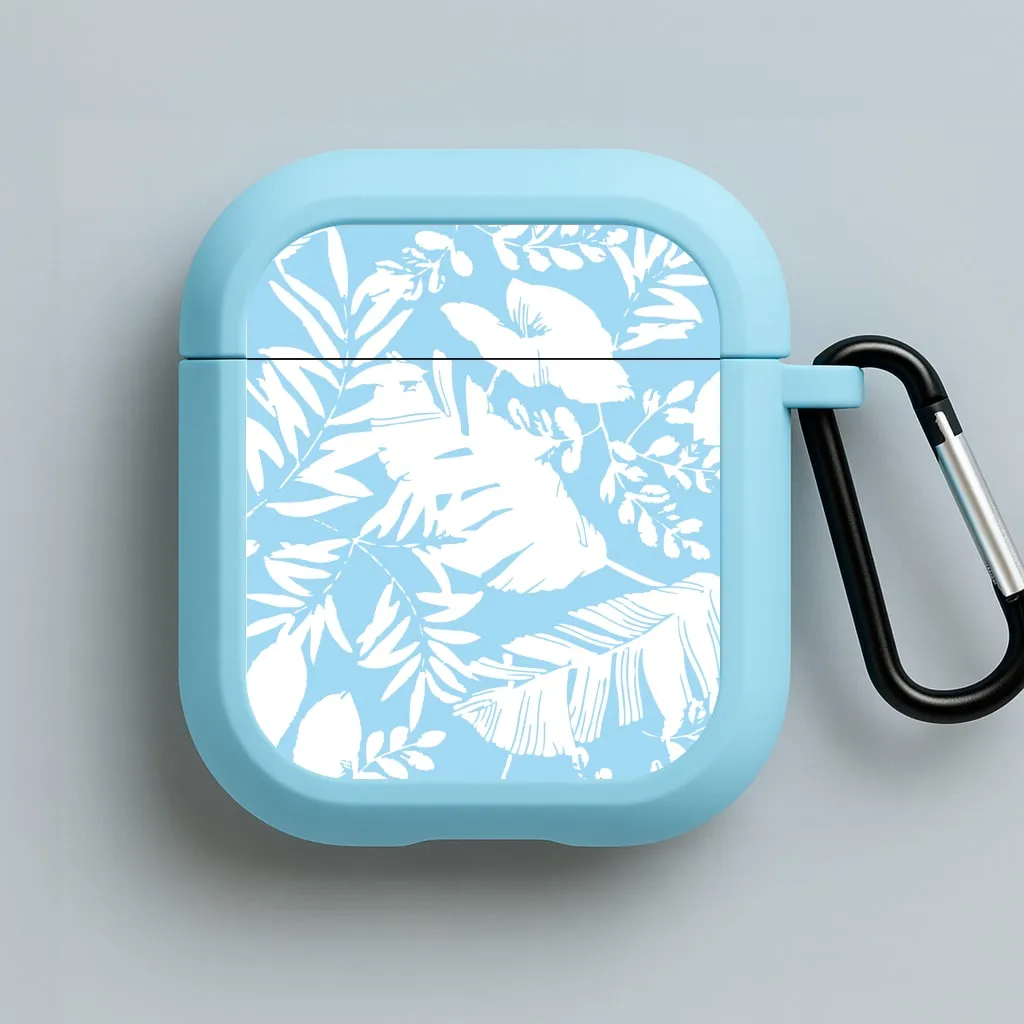 Modern Silicone Style Trendy Daily Case Leaf Pattern - Foliage AirPods Case