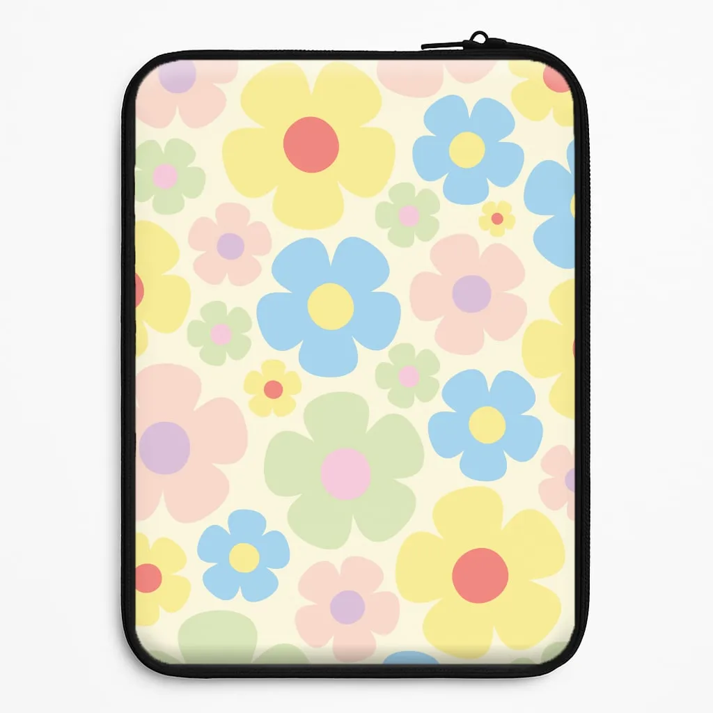Color Pattern Creative Form Rainbow Flowers Pattern Laptop Sleeve