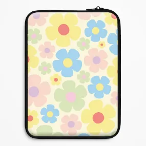 Color Pattern Creative Form Rainbow Flowers Pattern Laptop Sleeve