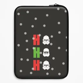 Flexible Surface Texture Ho Ho Ho Troopers Laptop Sleeve