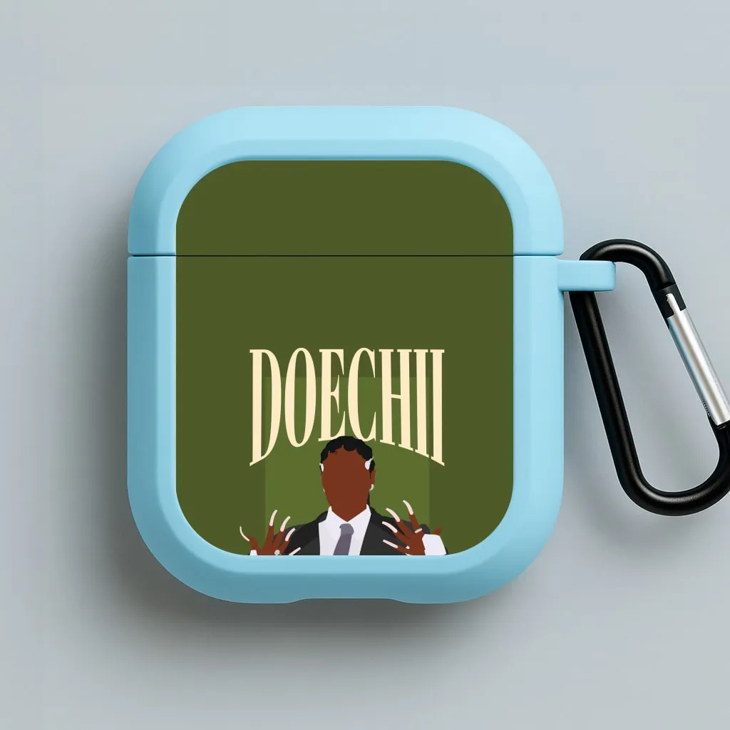 Rapper In Suit AirPods Case vivid pastel portable silicone airpods shell Luxury Tech Case